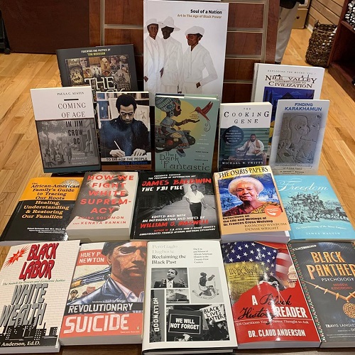 An array of titles in celebration of Black History Month