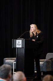 Rebecca Solnit during her keynote address.