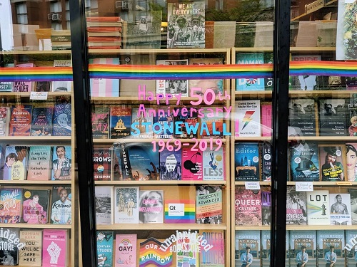 Unabridged Bookstore's window display