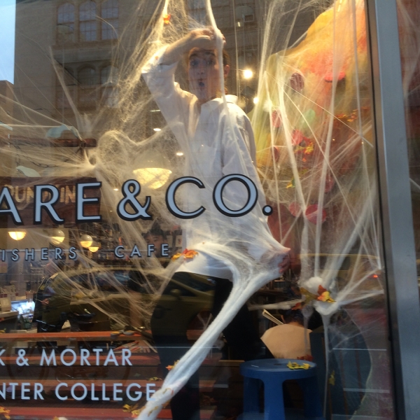 S and Co Halloween window